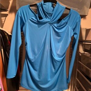 INC International Concepts Vibrant Blue Blouse